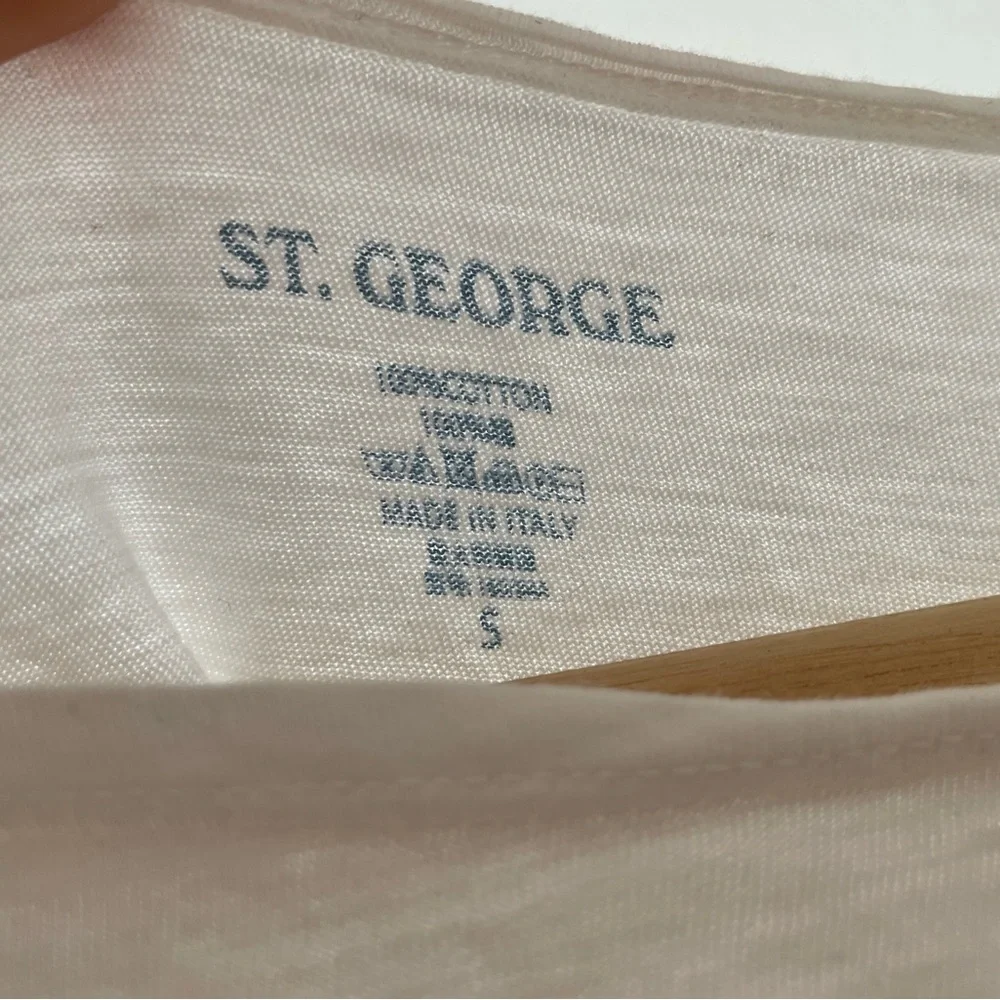 Brandy Melville white cotton boat neck top - Picture 3 of 3